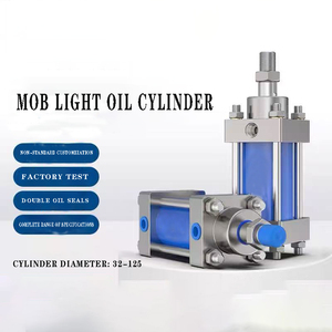 Hafif MOB serisi hidrolik silindir ayarlanabilir İnme 32/40/50/63/80/100/125 çap sert krom kaplama Piston kolu - Product Image 2