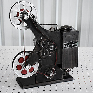 Proiettore Cinematografico <span class=keywords><strong>Vintage</strong></span> in Metallo, Modello Classico con Bobina, Decorazione per Home <span class=keywords><strong>Cinema</strong></span>, Esposizioni a Tema, Vendita all'Ingrosso per Regali - Product Image 3