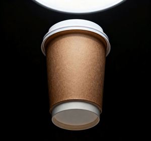 Gobelet à café jetable en kraft écologique à double paroi, anti-brûlure, épaissi, en papier creux, avec couvercle personnalisable pour boissons chaudes - Product Image 2