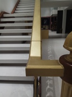 Main courante en laiton de style antique, garde-corps droit de qualité pour escaliers intérieurs et extérieurs, balustrades de terrasse, rampes