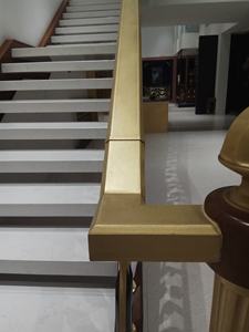 درابزين نحاسي بتصميم عتيق عالي الجودة، درابزين مستقيم للسلالم الداخلية والخارجية والشرفات - Product Image 5