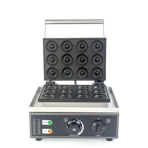 Usine Mini Donut Maker Machine 1.5KW Gaufrier 13 Équipement de Restaurant Professionnel Commercial Guangdong Faible Niveau de Bruit/