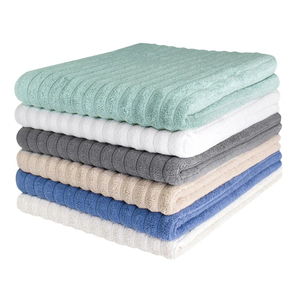<span class=keywords><strong>Linge</strong></span> <span class=keywords><strong>de</strong></span> <span class=keywords><strong>bain</strong></span> pour hôtel et maison, ensembles <span class=keywords><strong>de</strong></span> serviettes <span class=keywords><strong>de</strong></span> luxe 100% coton, serviettes <span class=keywords><strong>de</strong></span> toilette côtelées, prix abordable - Product Image 2