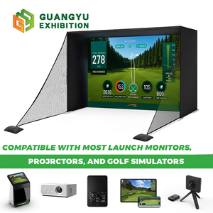 Enceinte de golf 8x8 avec écran anti-impact, ensemble de salle de sport à domicile, simulateur de golf multifonctionnel avec simulateur d'entraînement de golf à <span class=keywords><strong>3</strong></span> couches - Product Image 6