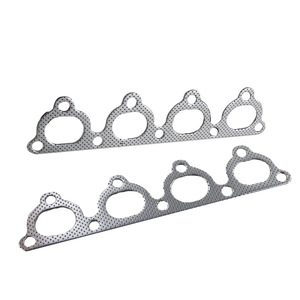 Poyracing – joints de collecteur d'échappement en aluminium pour Honda série D 4956, argent, ensemble de 2 pièces - Product Image 3