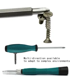 Juego de destornilladores magnéticos de doble propósito de precisión 10 1 <span class=keywords><strong>Bits</strong></span> Durable electrodoméstico Reparación <span class=keywords><strong>digital</strong></span> Manual Phillips Plástico - Product Image 6