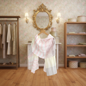 Bufanda Larga de Lino Ligero Premium para Mujer, Chal Transpirable de Verano Tropical, Estilo Europeo Americano, Colores Personalizables - Product Image 2