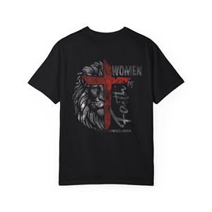Maglietta indumento Unisex donna di fede-1 corinzi 16:13 leone e croce - Product Image 2
