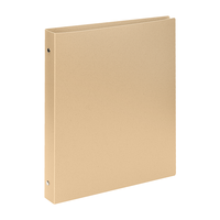 Carpeta de Anillas Personalizada con Logotipo, de Paja de Trigo, con 3 Anillas, con Clips de Metal para Archivos de Cartón y Cuero PU, Carpeta de Papel PVC A4 con Patrón para Uso Escolar