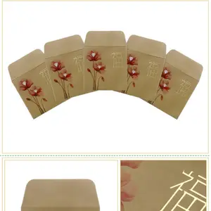 Jewelry packaging paper bag custom design paper envelopes red packets