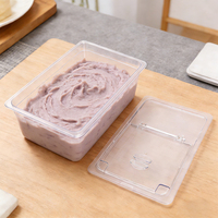 Wadah Makanan Ukuran Khusus, Aman untuk Kontak Makanan, Tahan Panas Lama, Bahan PC, Ukuran 1/1, Laris, Wadah GN untuk Dapur Dingin