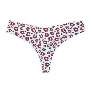 Chất lượng cao đơn giản thoải mái Leopard một mảnh đồ lót thong vô hình bikini liền mạch G-string