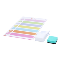 Tableau de calendrier effaçable à sec magnétique 21, 5X30 pouces personnalisé mensuel réfrigérateur tableau blanc calendrier effaçable à sec tableau mémo