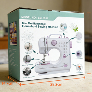 Mini Macchina da Cucire da Tavolo Multifunzionale Elettrica per Uso Domestico con Funzione Overlock e Altri Accessori per Cucito - Product Image 1