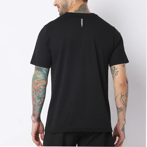 Camiseta de Manga Corta con Cuello Redondo para Hombre, 100% Algodón, Diseño Liso y Elegante Personalizado, Tallas Grandes, Camisetas Casuales de Moda de Alta Calidad - Product Image 3