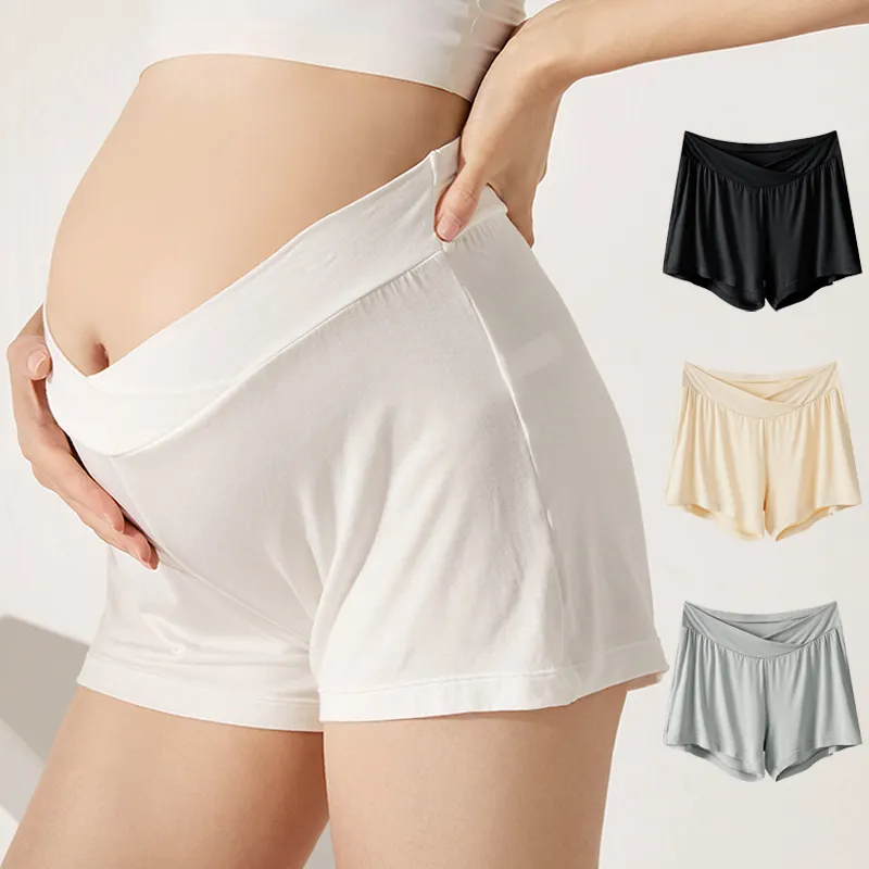 Оптовая продажа, летняя свободная одежда с низкой талией и регулируемой талией для беременных женщин