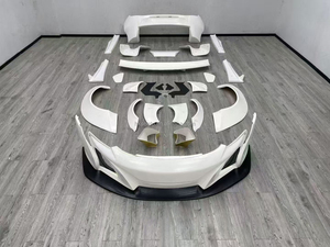 ชุดแต่งคาร์บอนไฟเบอร์ New Carbon Black 650S รุ่นอัพเกรดสไตล์ LB สำหรับกันชนหน้า/หลัง ดิฟฟิวเซอร์ ซุ้มล้อ สปอยเลอร์ สำหรับปี 2014-2017 - Product Image 2