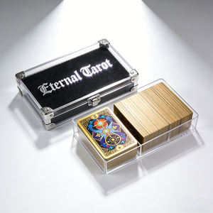 OEM ODM Yetişkin Kağıt Kartları Oyun Kartları Oyunu Ön ve Arka Baskılı <span class=keywords><strong>Tarot</strong></span> Kartları Oyunu Özel Üretim - Product Image 4