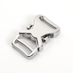 Side Release Buckle Zinc Alloy Silver Durable For Bags Adjustable <b>Webbing</b> Hardware Accessory - Product Image 1