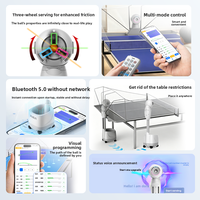 Lanceur de balles de tennis de table intelligent sur pied PUSAN DORA MAX, entraîneur professionnel pour la maison