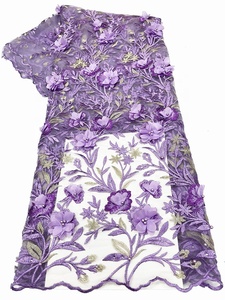 Tela de encaje de lujo para novia, tejido de encaje francés gupure, estilo africano, aso ebi, venta al por mayor - Product Image 2