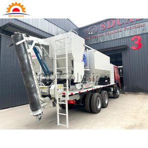 Di động sẵn sàng TRỘN BÊ TÔNG bơm và trộn theo dõi Bơm bánh xích xi măng trộn xe tải 3.5cbm thể tích bánh xích trộn bê tông xe tải - Product Image 5