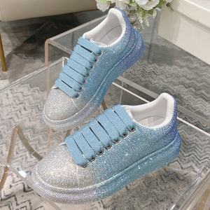 Zapatos Casuales de Suela Gruesa con Cristales MQ de Alta Calidad, Zapatos Deportivos de Lujo para Mujer, Zapatos de Tenis Ligeros para Exteriores - Product Image 1