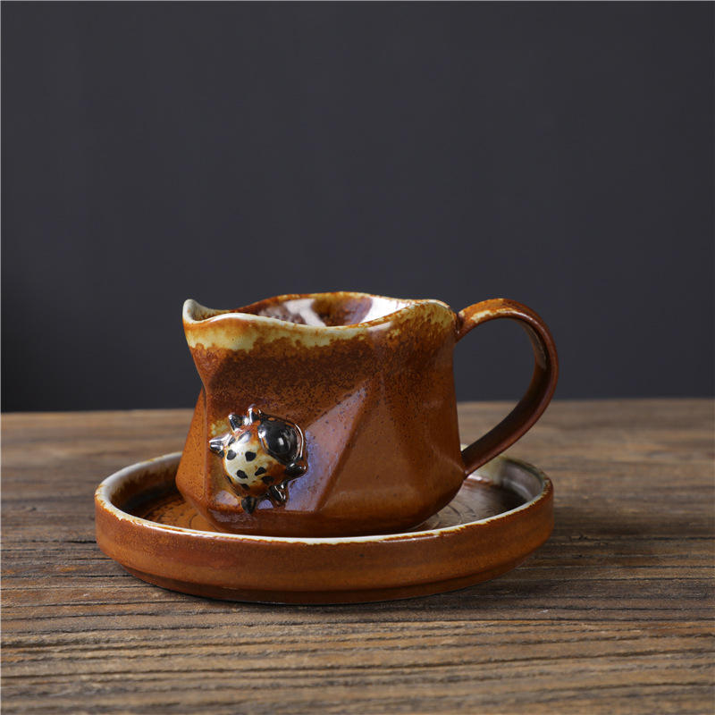 Kiln brown-bug coffee cup and saucer 160ml