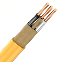 Câble de construction NM-B (NM-90) 300V 90°C en cuivre isolé PVC, indice de protection IP67, basse tension, 2/3/4 conducteurs pour câblage résidentiel