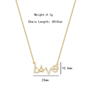 Collana con Lettera in Acciaio Inossidabile e Ciondolo a Battito Cardiaco per San Valentino, Gioielli all'Ingrosso per Donna - Product Image 6
