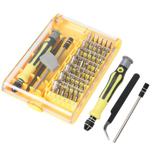 Jeu de tournevis professionnel 45-en-1 pour téléphones portables, ordinateurs, usage domestique, outils de démontage et de réparation, y compris les tournevis cruciformes et plats - Product Image 4