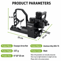 Support de flèche réglable à quatre voies pour arc à poulies en alliage HT Factory, pour droitier, force de traction 60 lbs