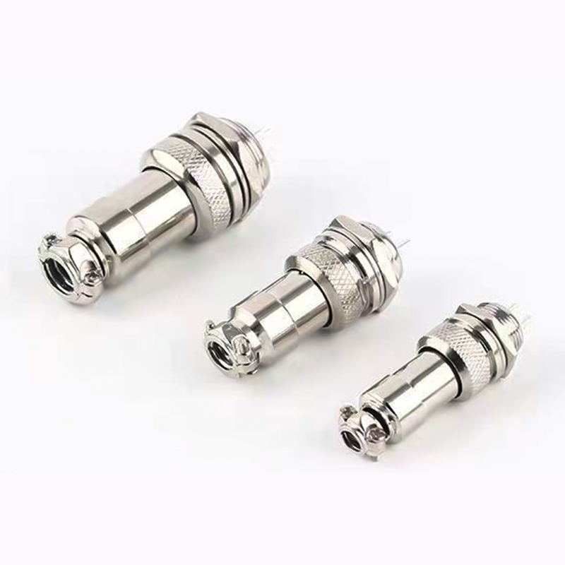 IP65 Panel Mount Connector GX aviation connector Solder Termination