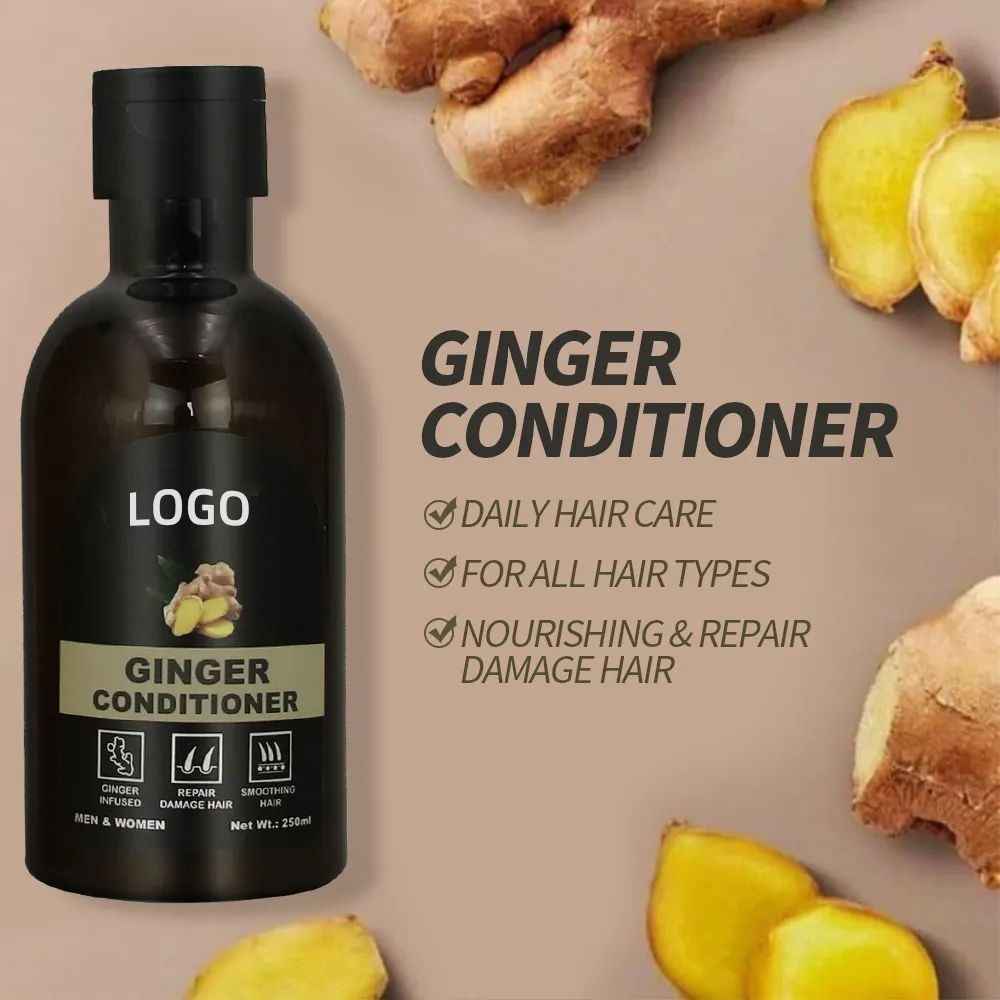 Wholesale Private Label Organic Ginger hair loss growth shampoing products For Men And Women