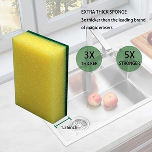 Esponja de Limpieza de Cocina de Alta Densidad, Estropajo para Platos con Esponja de Poliéster PU para Limpiar Vajilla - Product Image 3