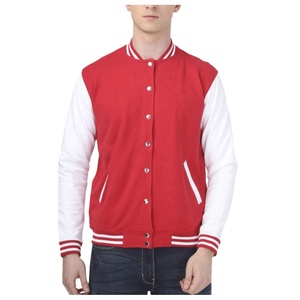 Chaquetas de bombardero de lana de invierno personalizables con estilo para hombre 100% poliéster logotipo personalizado diseño liso chaqueta informal con letras - Product Image 1