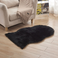 Usine de gros tapis en peluche en forme de peau de mouton tapis maison salon chambre tapis en fausse fourrure