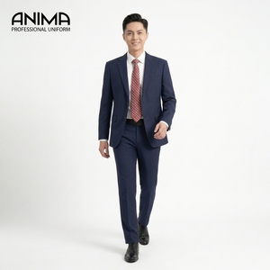 Costume de luxe ANIMA pour homme, coupe ajustée, infroissable, respirant, pour affaires, mariage, marié, trois pièces, sur mesure - Product Image 1