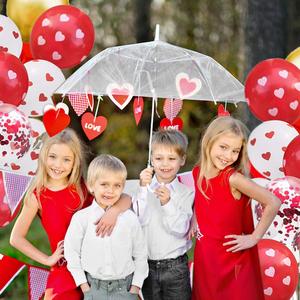 Palloncini con Coriandoli <span class=keywords><strong>a</strong></span> Forma di Cuore, 42 Pezzi, 12 Pollici, Rosso Bianco e Oro, per San Valentino, Festa della Mamma, Matrimonio, Fidanzamento - Product Image 3