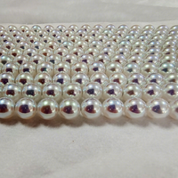Perles en verre cristal irisé à fort lustre, perles Mabe, perles en vrac entièrement percées avec trou traversant pour la fabrication de bijoux DIY