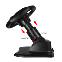 Volant de jeu filaire à conduite simulée avec ventouses pour plates-formes de jeux vidéo pour PS-3/p4/PC