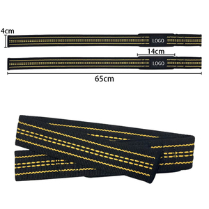 Hoge Kwaliteit Polyester Gym Polsbandjes Katoenen Gewicht Hijsbanden Comfortabele Dikkere Fitnessapparatuur - Product Image 1