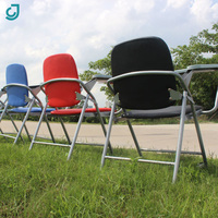 Chaise d'étude pliable en métal de haute qualité avec tablette pour l'école et la formation