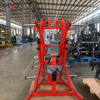 Máquina de remo sentado con carga de placas de acero, con características de seguridad para entrenamiento de fuerza de brazos, espalda, látigos, deltoides posteriores y bíceps, para gimnasios y clubes de fitness