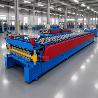 Machine de fabrication de panneaux de toiture en tôle métallique de haute qualité à double couche, machine de formage à froid de tôles de toiture IBR