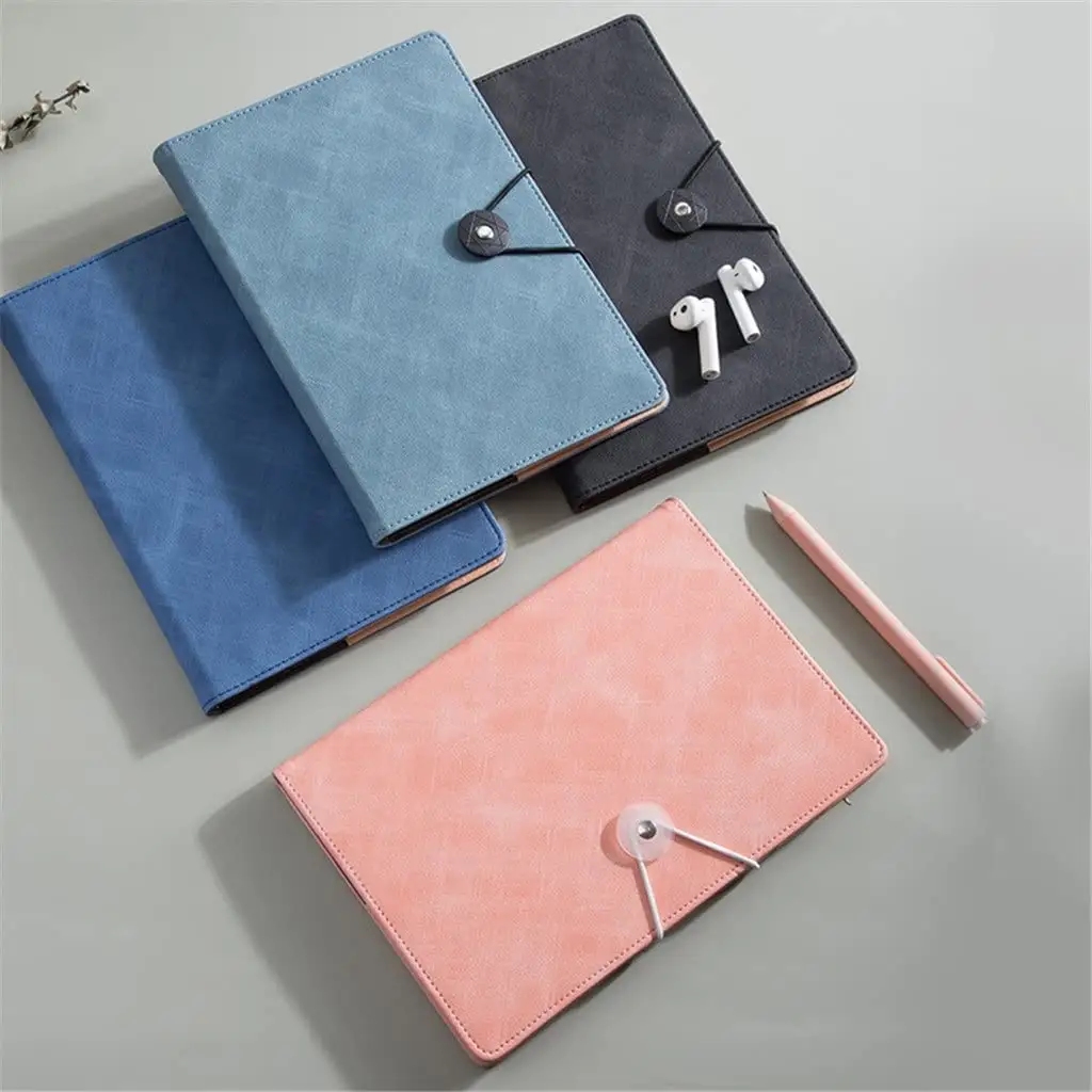 A5 Simple Style Notebook Literary Exquisite Thickened Notepad Small Fresh And Cute Student Diary Female Hard Leather Retro Book