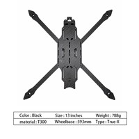 Drone FPV professionnel QINKOFPV avec caméra de vision nocturne, châssis en fibre de carbone de 13 pouces et capacité de charge de 6 à 8 kg