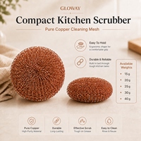 Herramienta de Limpieza Reutilizable de Múltiples Usos, Bola de Alambre de Cobre, Estropajo Resistente para Ollas y Sartenes, Estropajo de Cocina, Removedor de Manchas de Grasa