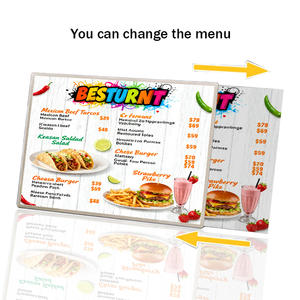 <span class=keywords><strong>LED</strong></span>-beleuchtete Menütafel für Restaurants - Schlanke Hintergrundbeleuchtete Leuchtbox für Restaurants, Milchtee-Läden und Digitale Beschilderung - Product Image 3