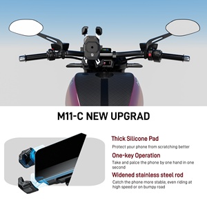 Support de téléphone pour <span class=keywords><strong>vélo</strong></span> Kewig à rotation à 360 degrés, utilisation d'une seule main, libération en une seconde, support de téléphone pour extérieur, accessoires de moto - Product Image 3